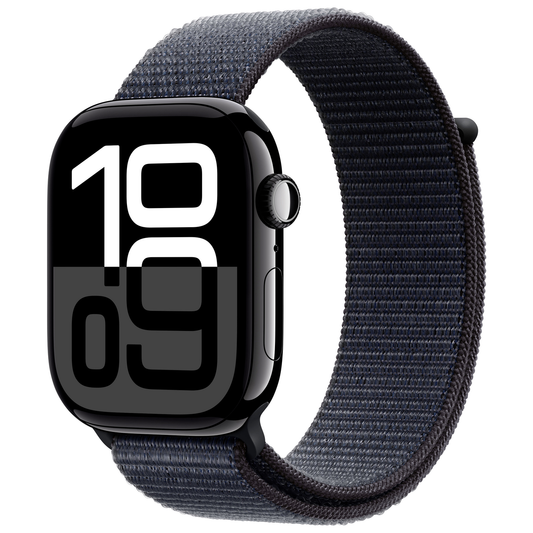 Apple Watch Series 10 GPS 46 mm Aluminiumgehäuse Sport Loop Tinte